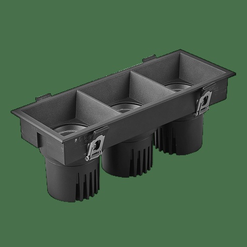 Светильник MS-FLOW-BUILT-S230x85-3x12W Warm3000 (BK, 38 deg, 230V) (Arlight, IP20 Металл, 5 лет)