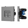 Механизм компьютерной розетки двойной SCT-TENDO-MPC2-PL-GR (RJ-45, CAT6) (Arlight, -)