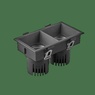 Светильник MS-FLOW-BUILT-S157x85-2x12W Warm3000 (BK, 55 deg, 230V) (Arlight, IP20 Металл, 5 лет)