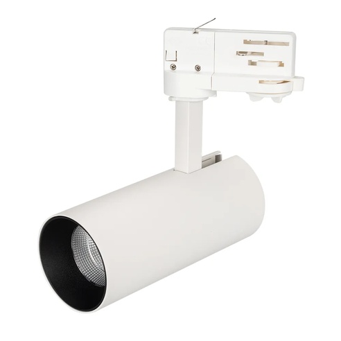 Светильник SP-POLO-TRACK-LEG-R65-8W Warm3000 (WH-BK, 40 deg) (Arlight, IP20 Металл, 3 года)