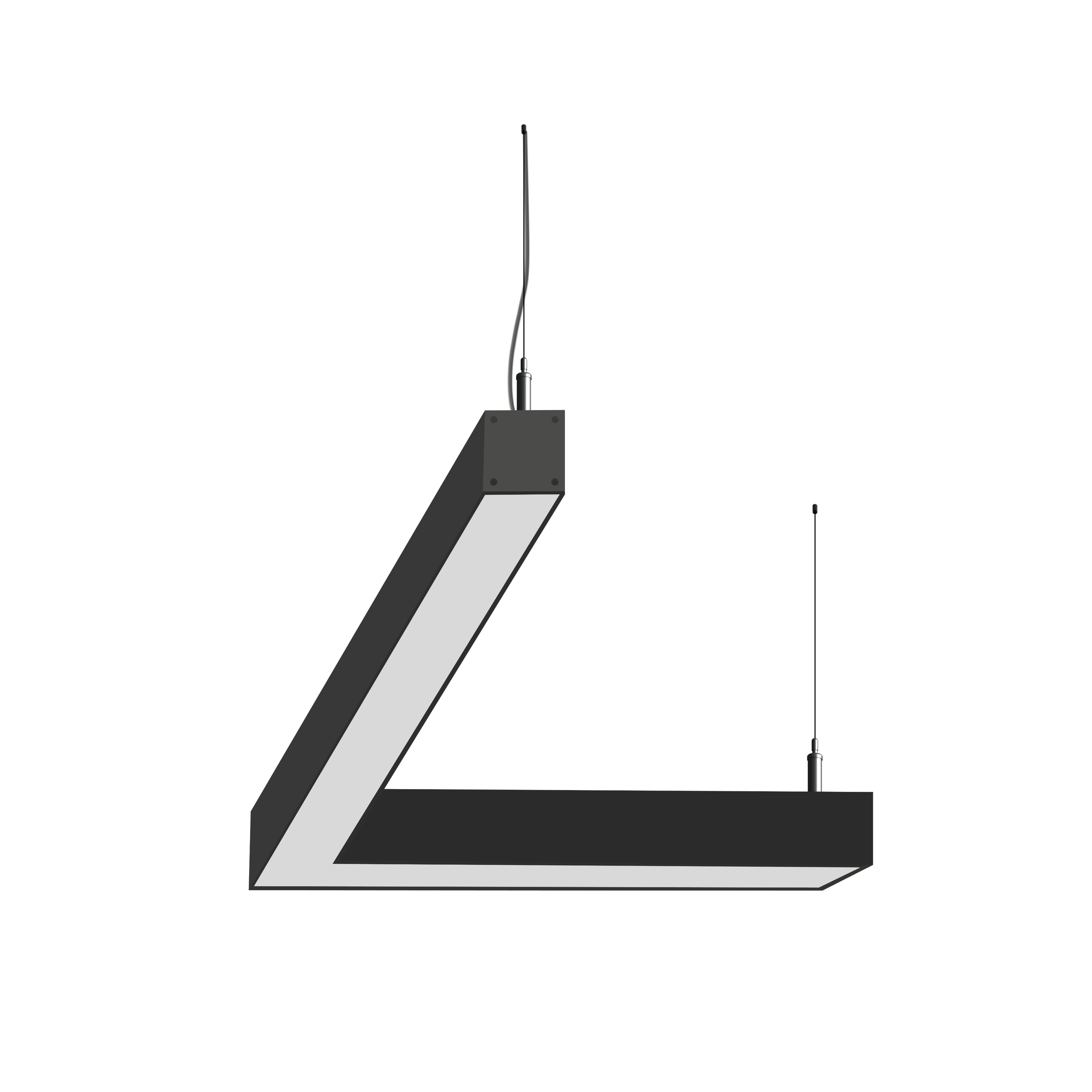 Светодиодный фигурный светильник MS-CORN L-образный 45гр. 750х750mm 30W 3000/4000/6000K