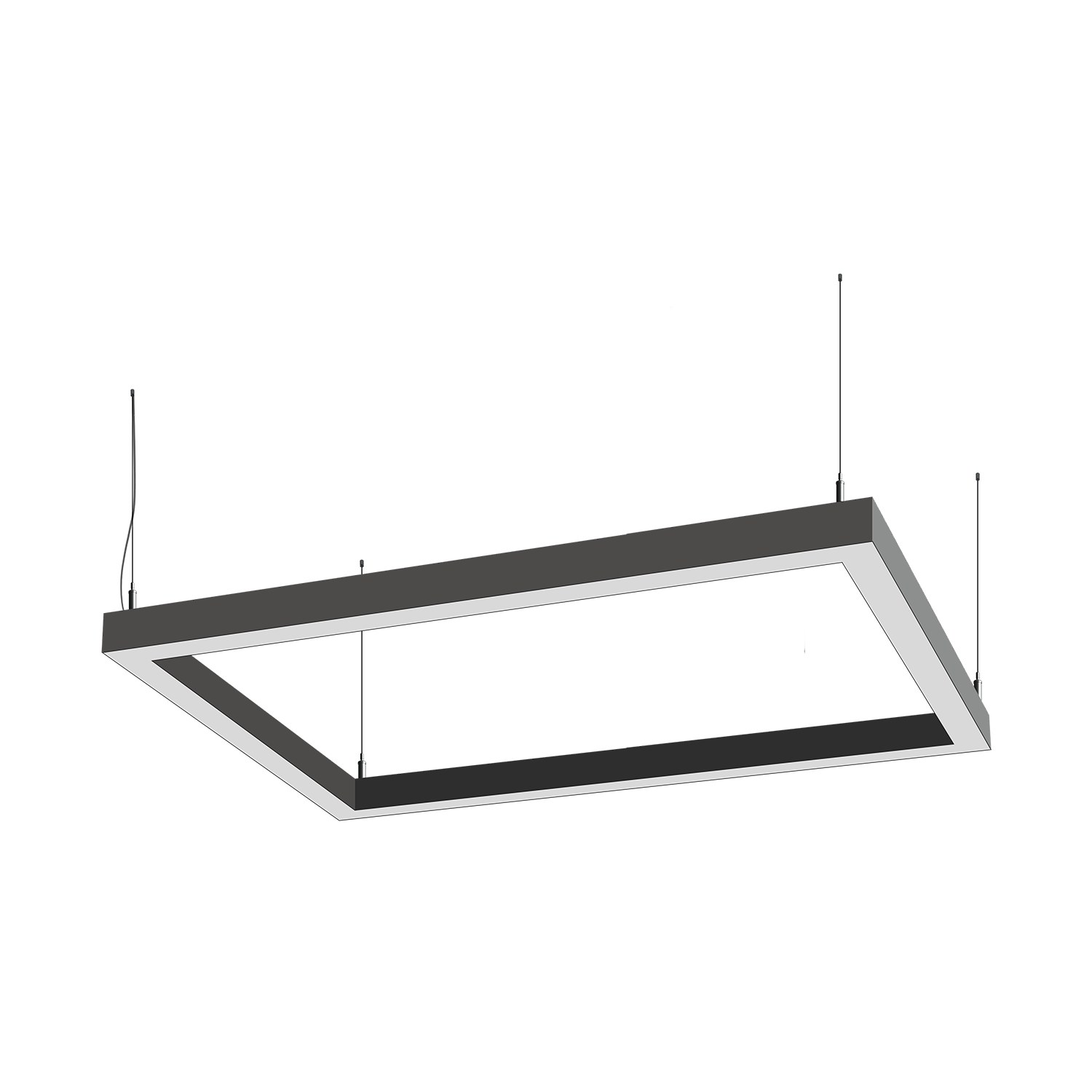 Cветодиодный фигурный светильник MS-LONG BOX Прямоугольник 1000x250mm 90W 3000/4000/6000К