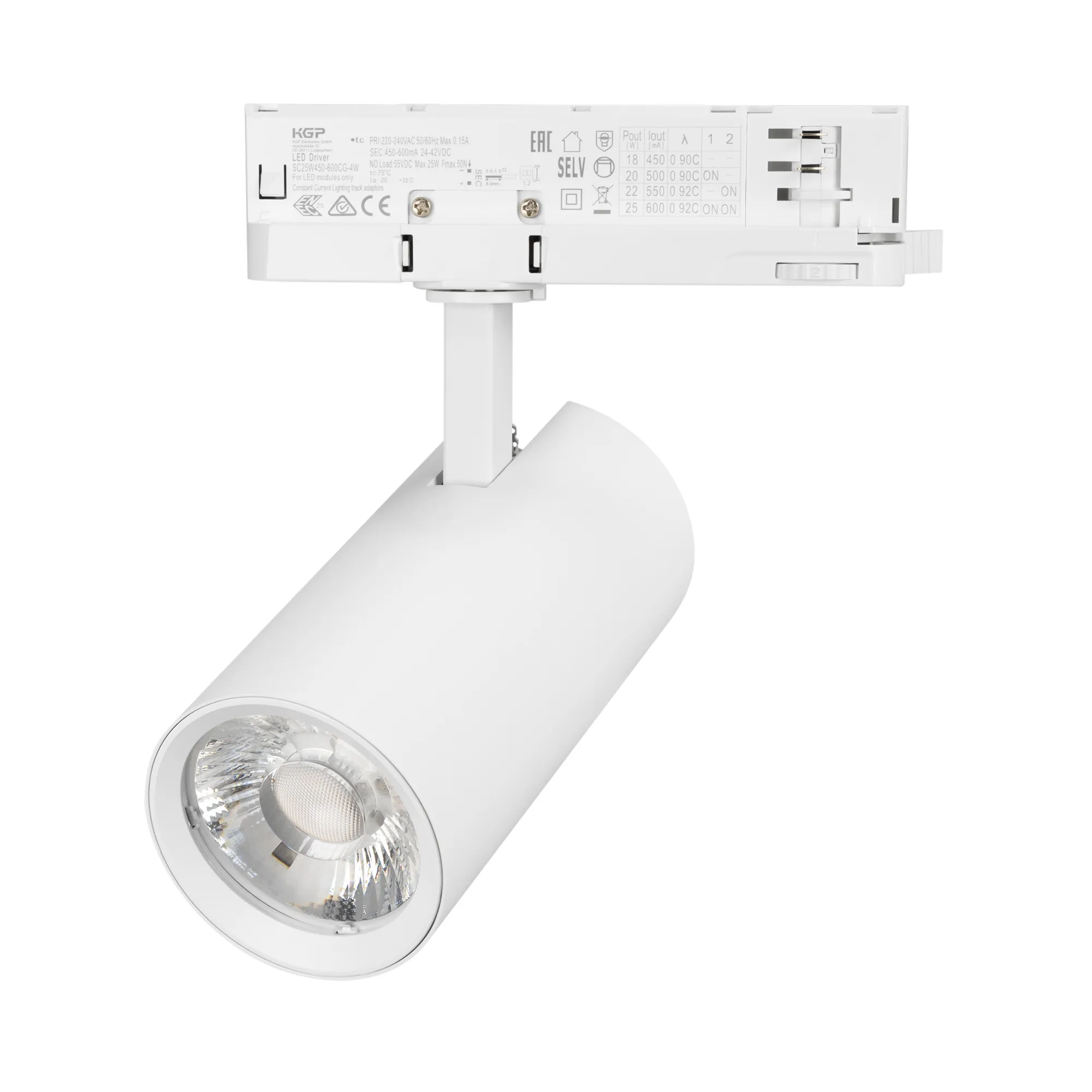 Светильник LGD-GERA-4TR-R74-20W Day4000 (WH, 24 deg, 230V) (Arlight, IP20 Металл, 5 лет)
