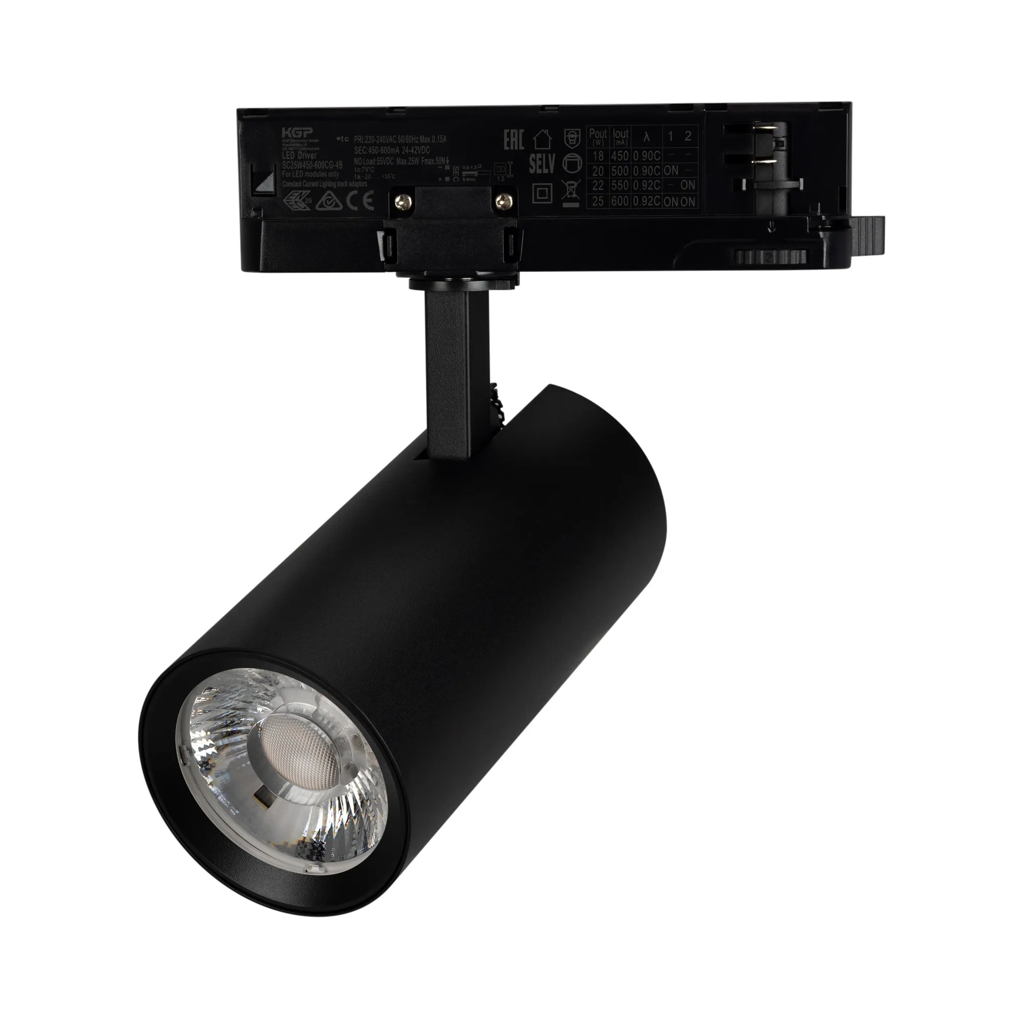 Светильник LGD-GERA-4TR-R74-20W Warm3000 (BK, 36 deg, 230V) (Arlight, IP20 Металл, 5 лет)