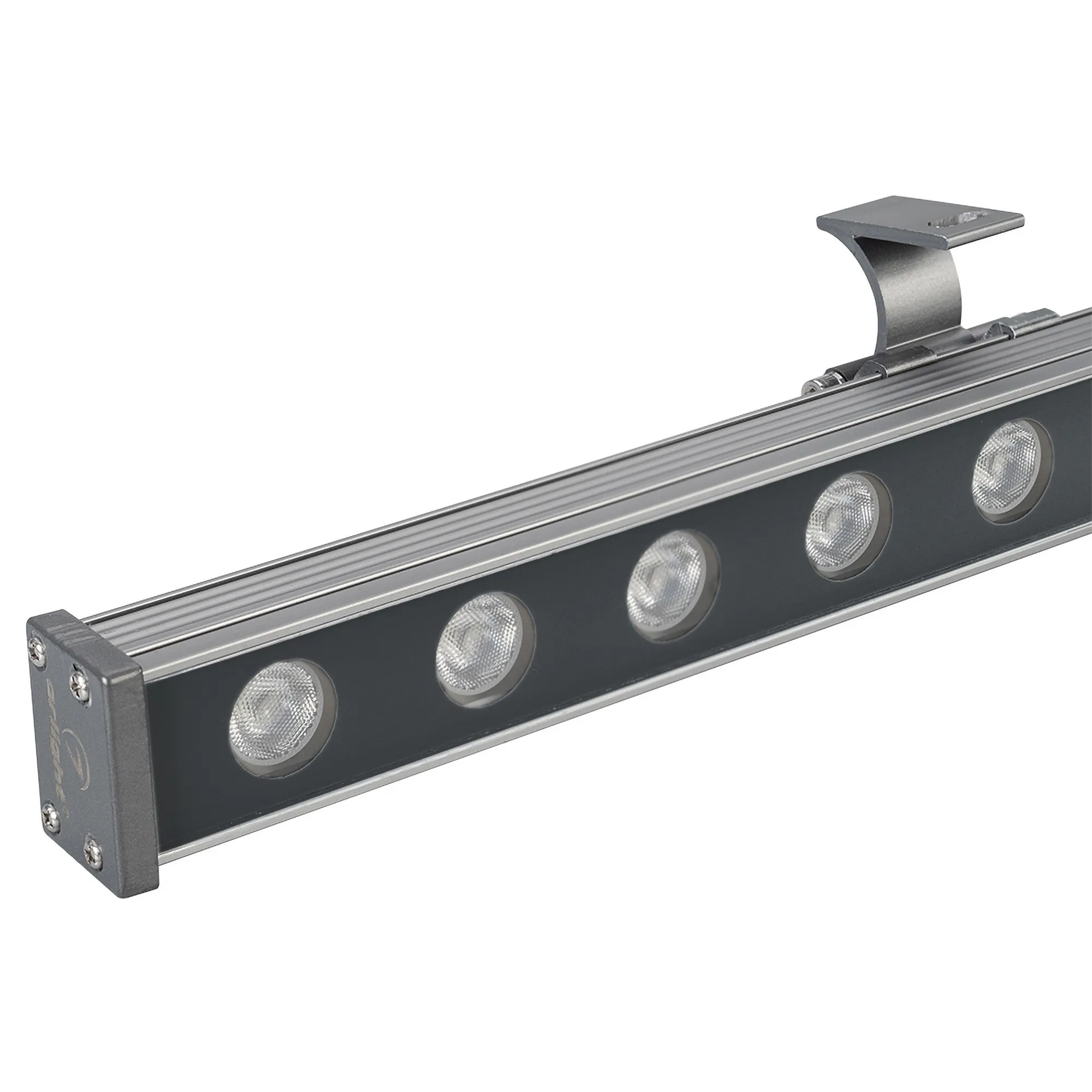 Светодиодный прожектор AR-LINE-1000M-24W-24V RGB (Grey, 30 deg, DMX512) (Arlight, Закрытый) - изображение товара