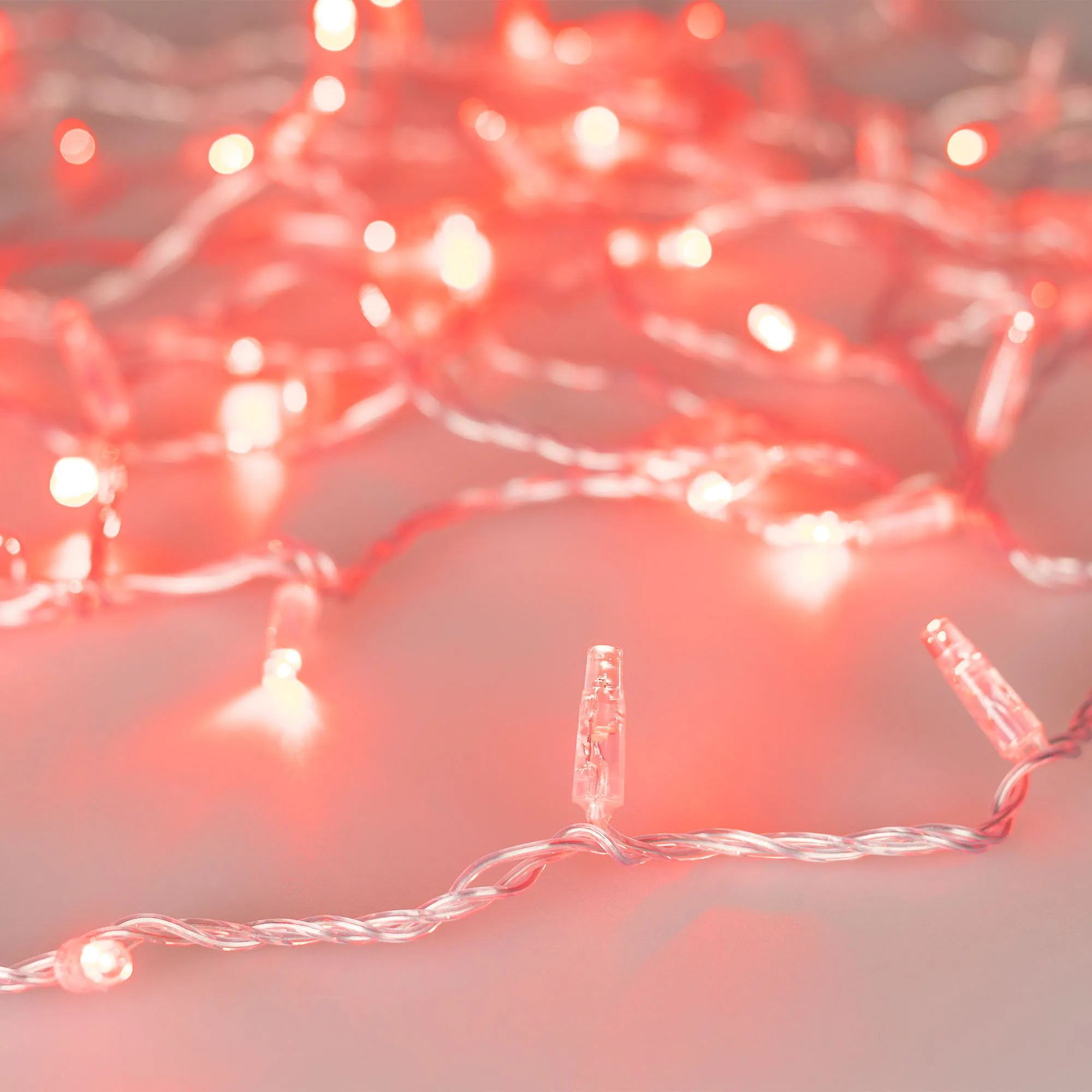Светодиодная гирлянда ARD-STRING-CLASSIC-1000-CLEAR-100LED-PULSE Red (230V, 7W) (Ardecoled, IP65) - изображение товара