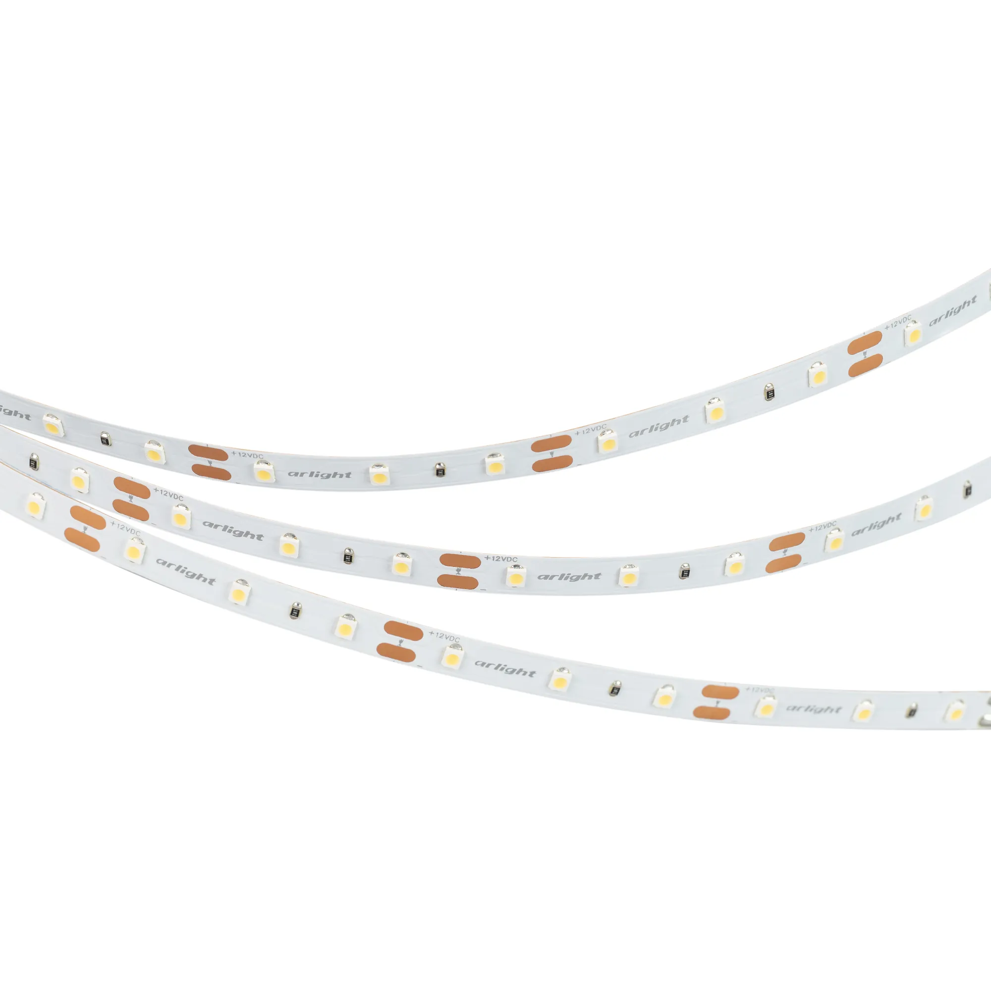 Лента светодиодная NT-A60-8mm 12V Warm3000 (4.8 W/m, IP20, 3528, 5m) (Arlight, Открытый)