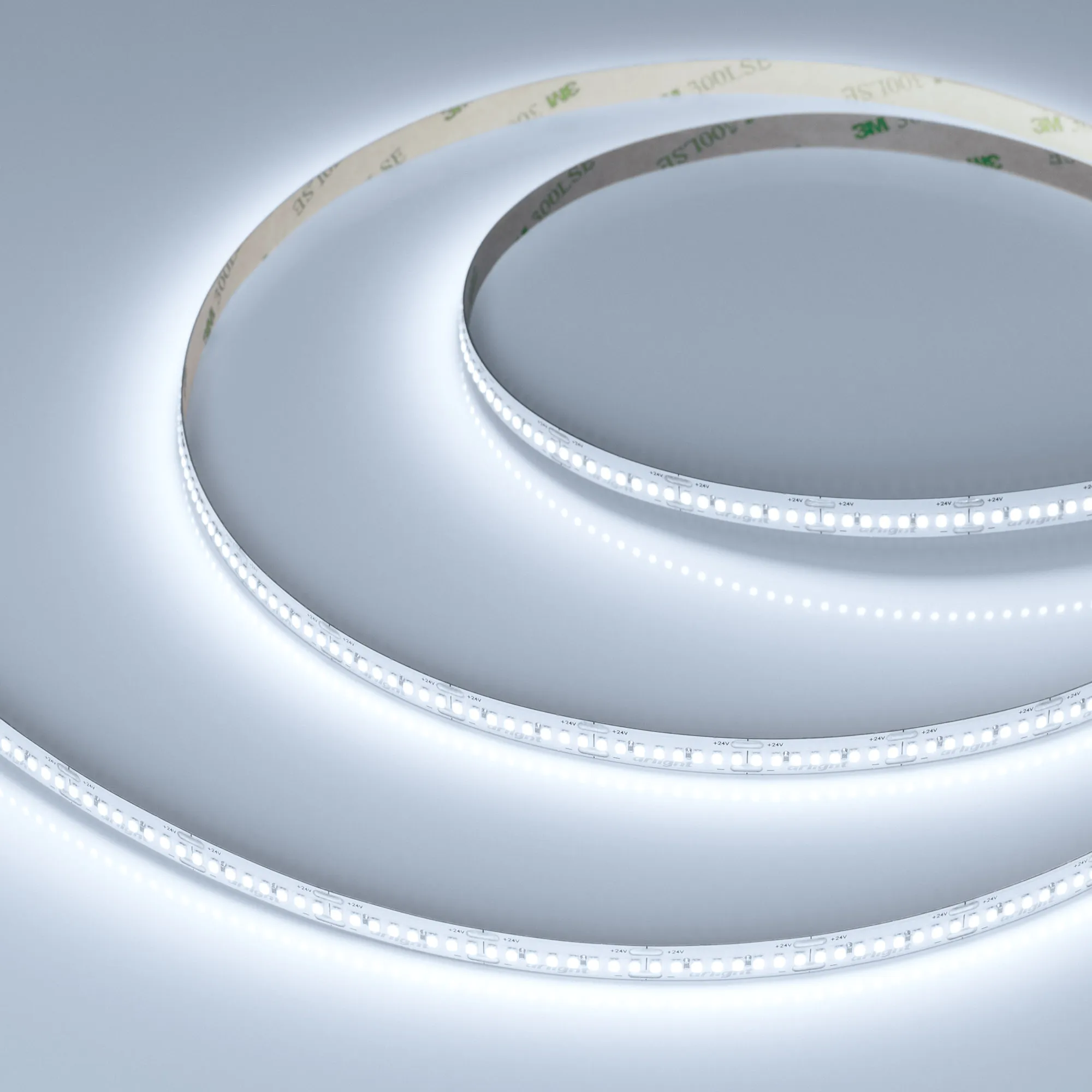 Лента светодиодная MICROLED-M320-8mm 24V White6000 (8 W/m, IP20, 2216, 5m) (Arlight, 130 лм/Вт)