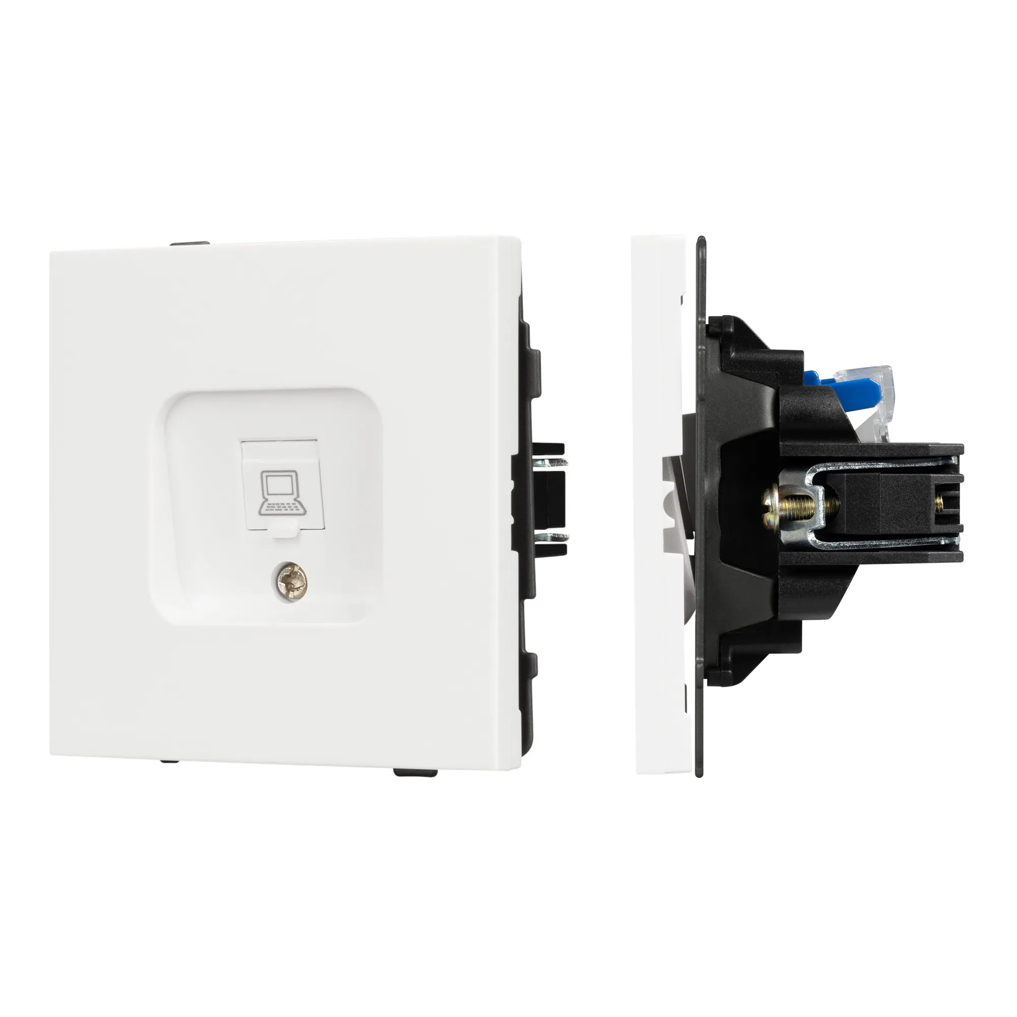 Механизм компьютерной розетки SCT-TENDO-MPC1-SFPL-WH (RJ-45, CAT6) (Arlight, -) - изображение товара