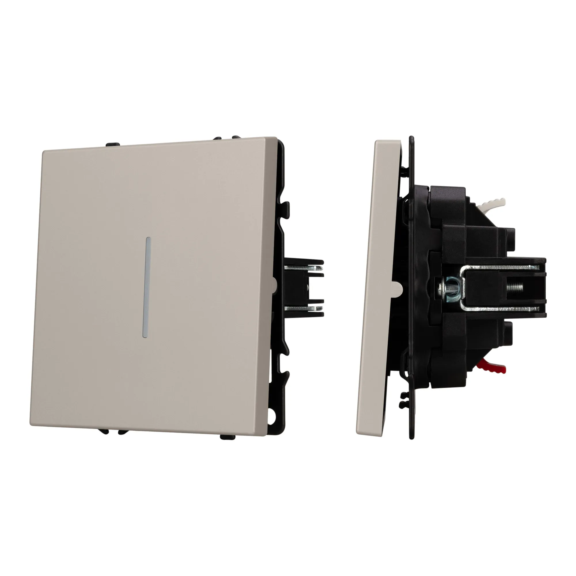 Механизм звонкового выключателя LED SWT-NOBE-MKR1-SFPL-L-CA (230V, 10A) (Arlight, Кашемир) - изображение товара