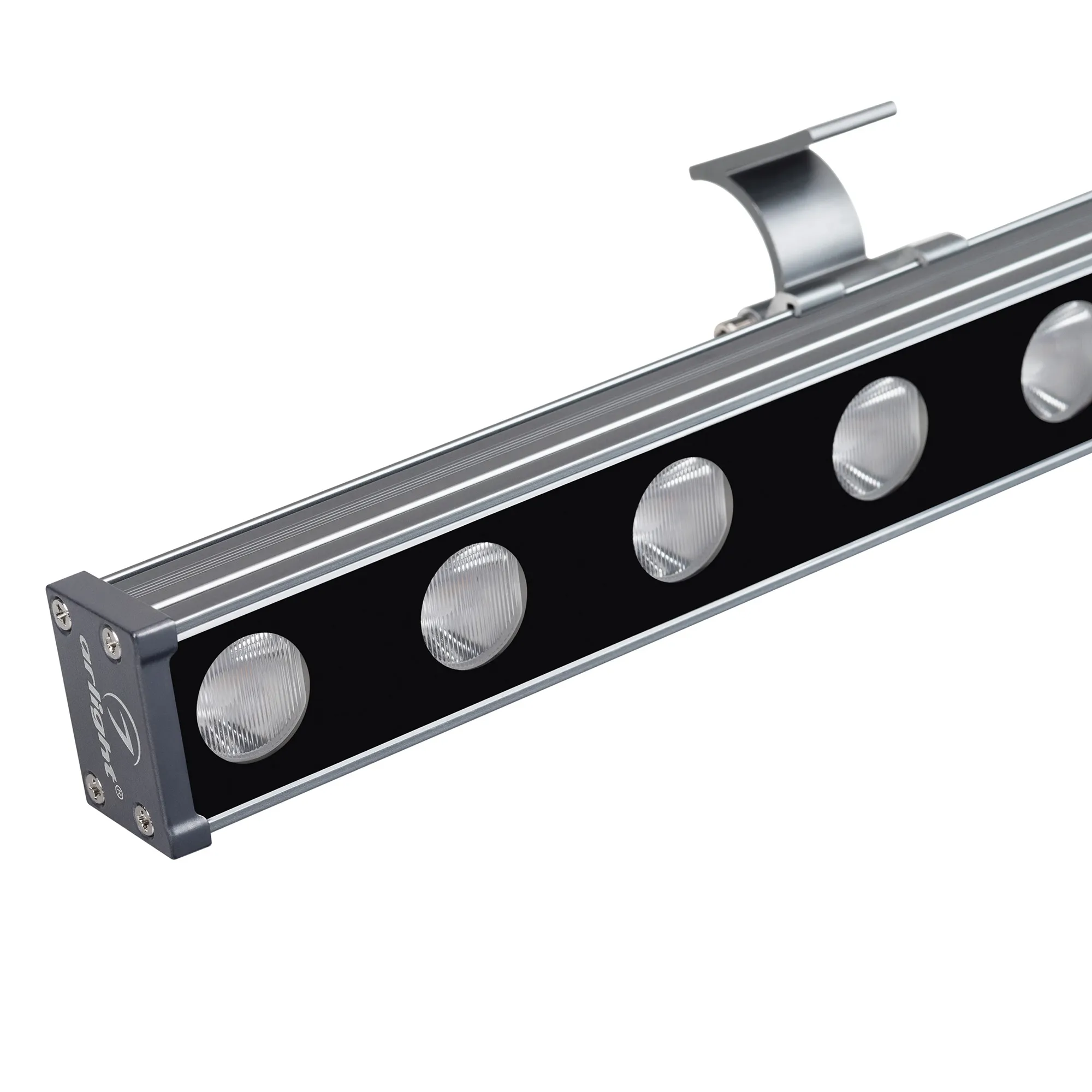 Линейный прожектор AR-LINE-760-18W Warm3000 (GR, 15x60 deg, 230V) (Arlight, IP65 Металл, 3 года) - изображение товара