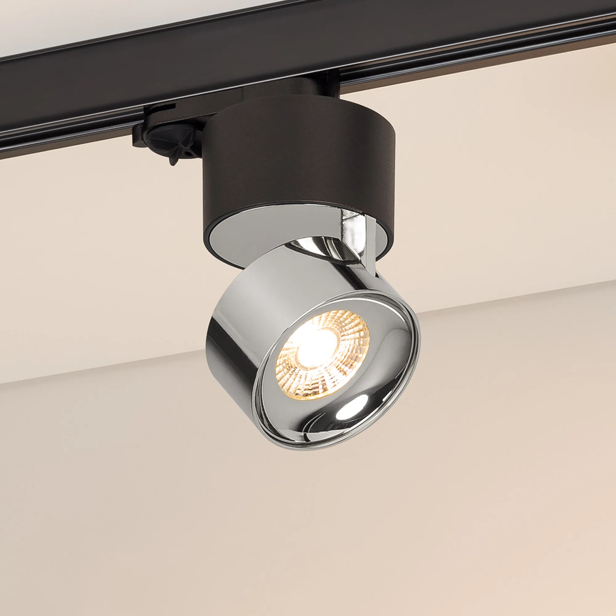 Светильник SP-PLURIO-TRACK-4TR-R77-9W Warm3000 (BK-CHR, 36 deg, 230V) (Arlight, IP20 Металл, 3 года) - изображение товара